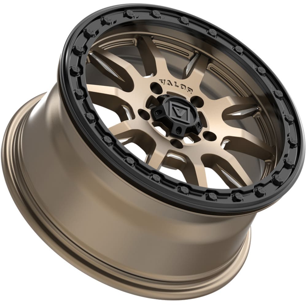 Valor Offroad Tango on 15x7 V15 Bronze UTV Wheel & Tire Kit