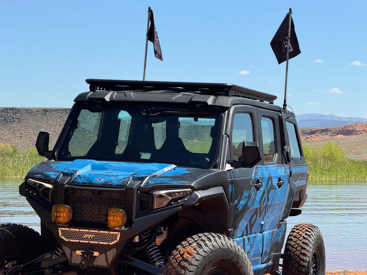 Viper Machine Polaris Xpedition Billet Whip Mounts - Pair