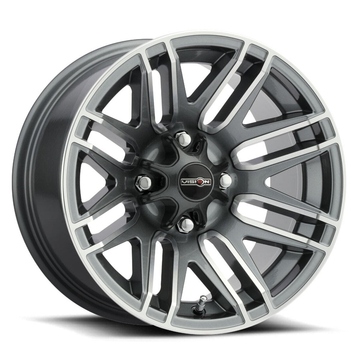 Vision Wheel 4 Lug 112 Assault - Gunmetal Machined Face