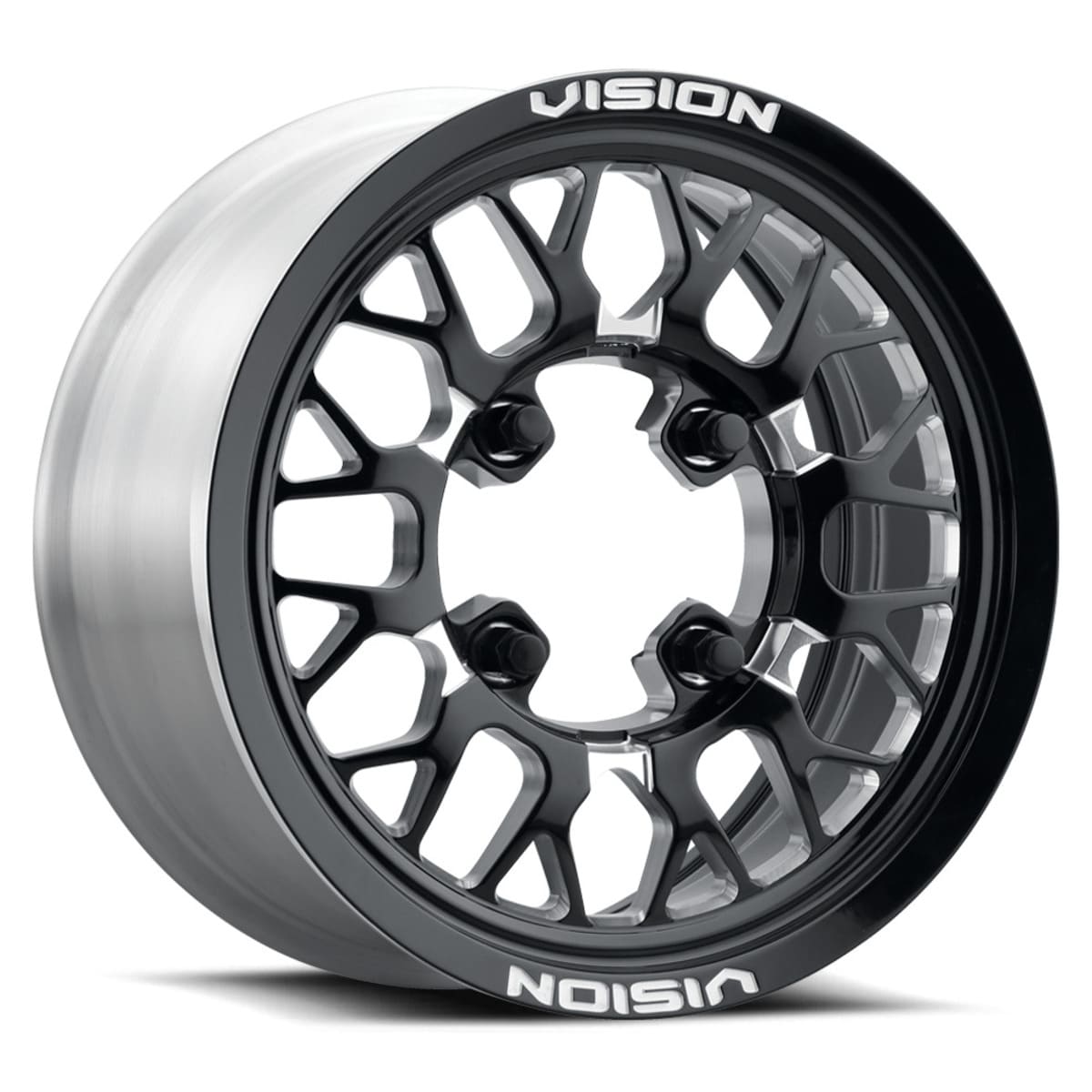 Vision Wheel 4 Lug 346 Storm - Gloss Black Milled