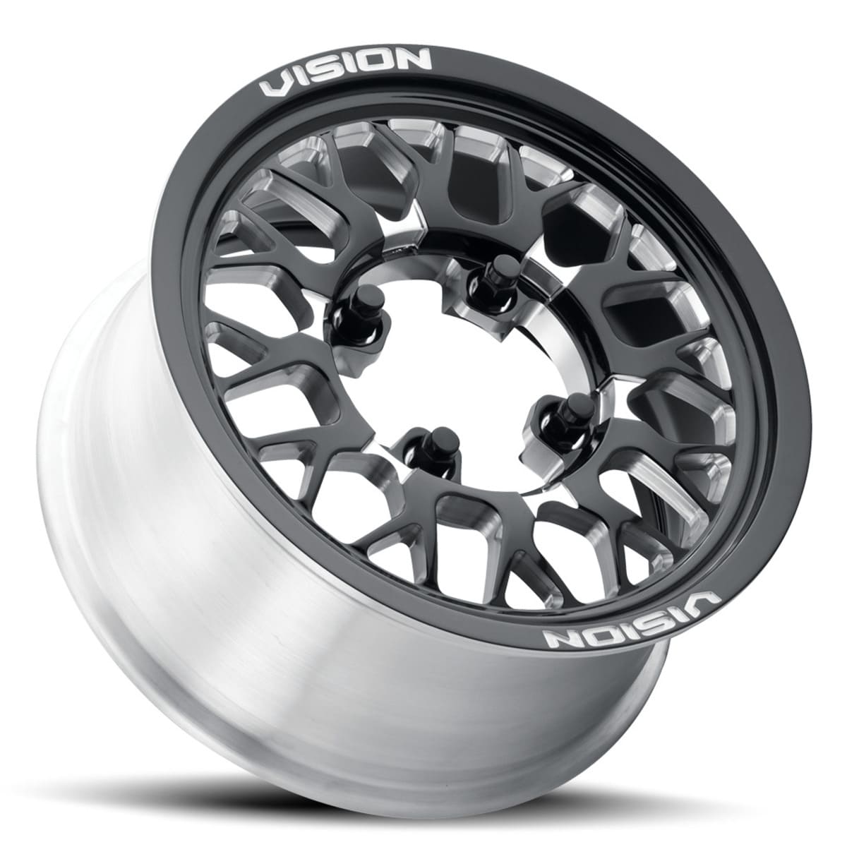 Vision Wheel 4 Lug 346 Storm - Gloss Black Milled