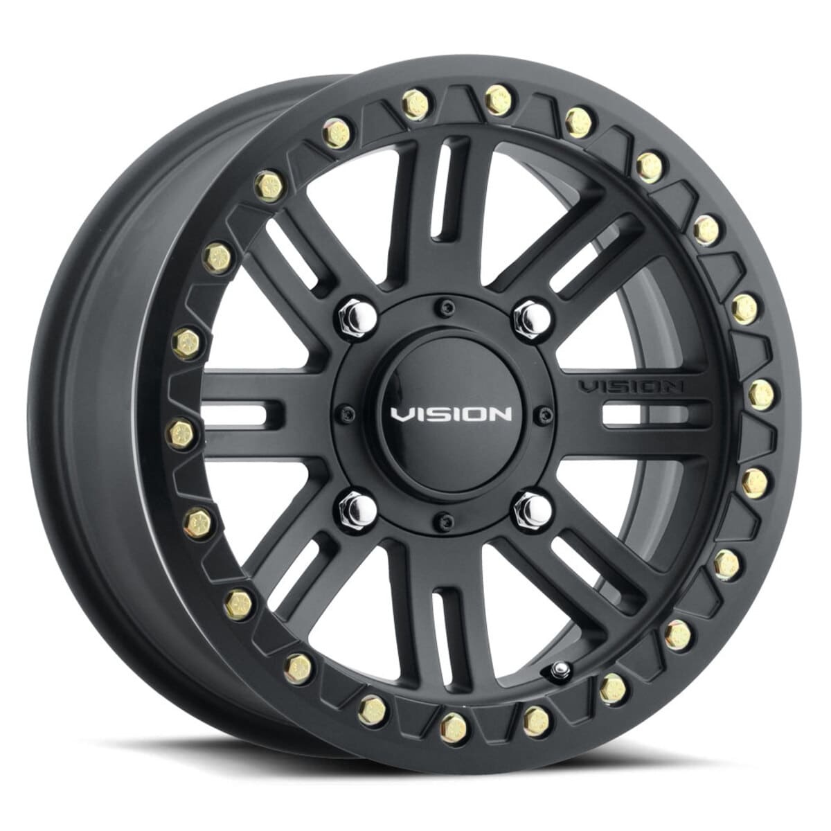 Vision Wheel 4 Lug 356BL Manx 2 Beadlock - Satin Black