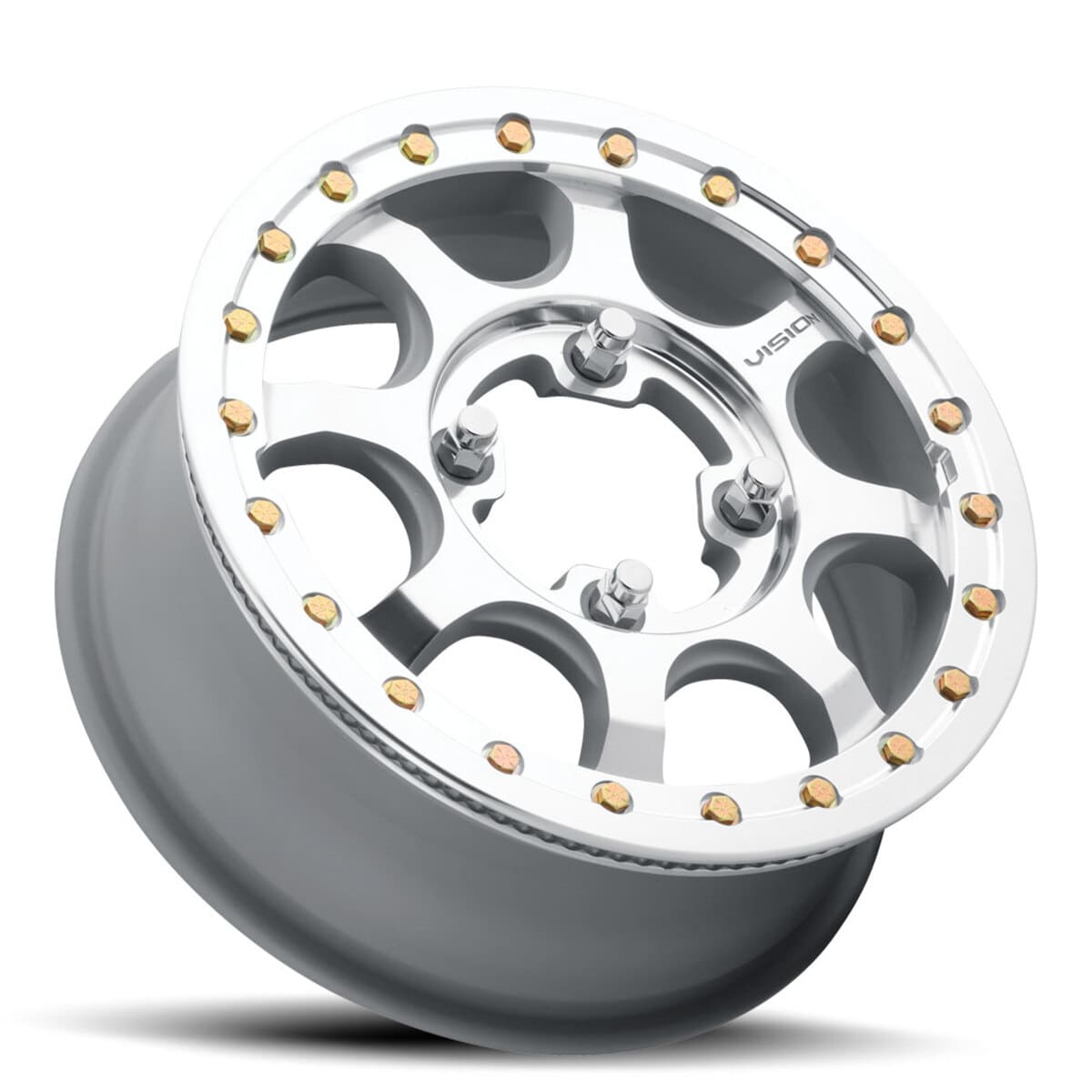 Vision Wheel 4 Lug 351BL Flow UTV Beadlock - Cast Machined Face Machined Ring/Lip