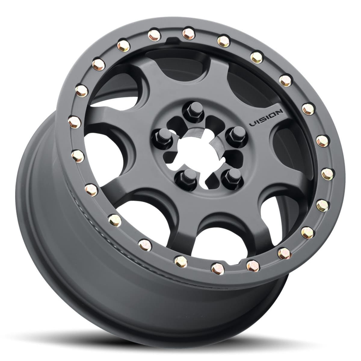 Vision Wheel 5 Lug 351BL Flow UTV Beadlock - Satin Black