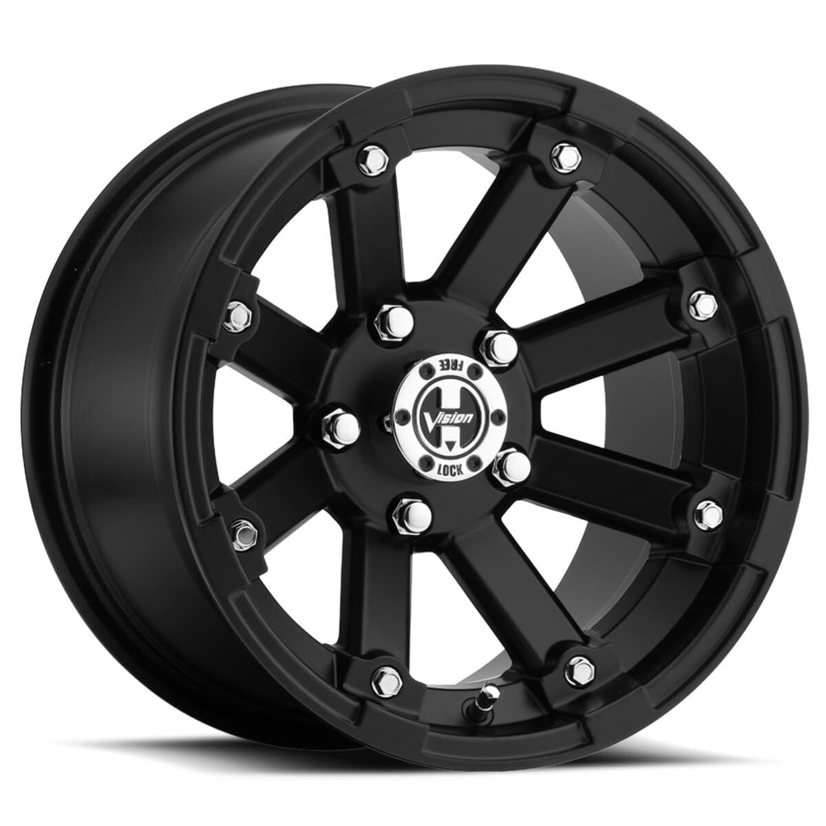 Vision Wheel 5 Lug 393 Lock Out - Matte Black