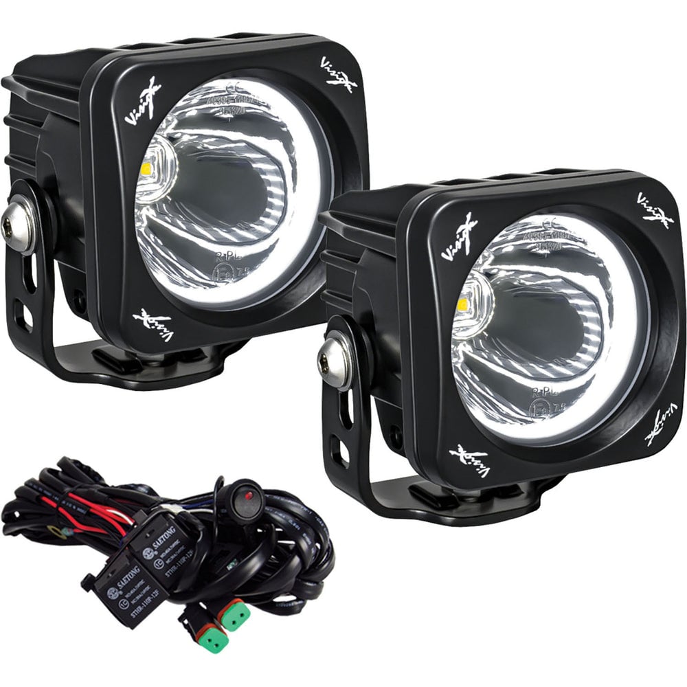 Vision X 3" Optimus Square 15º White LED Light Kit