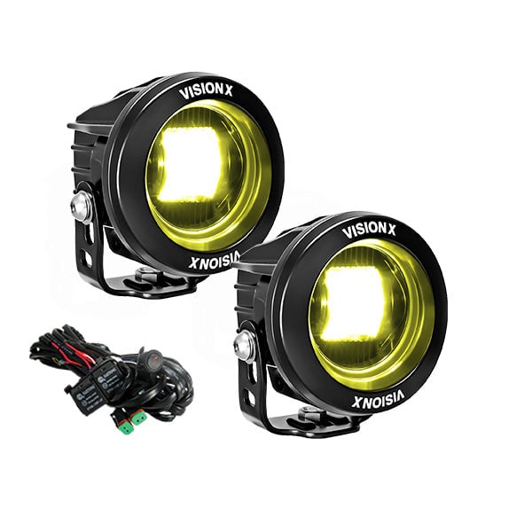 Vision X 3" Round CG2 SAE LED Light Cannon Kit