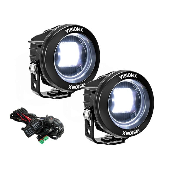 Vision X 3" Round CG2 SAE LED Light Cannon Kit