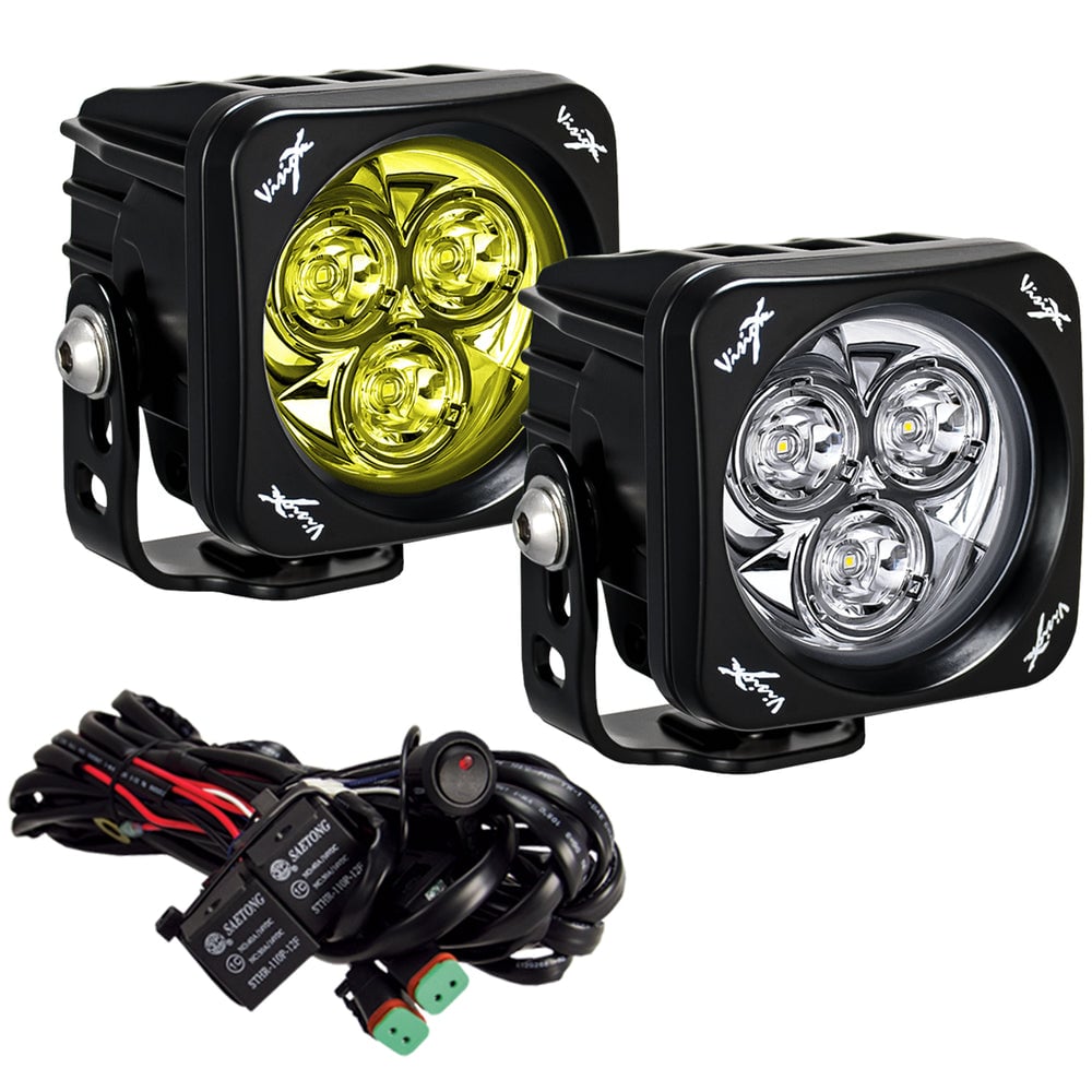 Vision X 3" Square CG2 Multi LED Light Cannon Kit