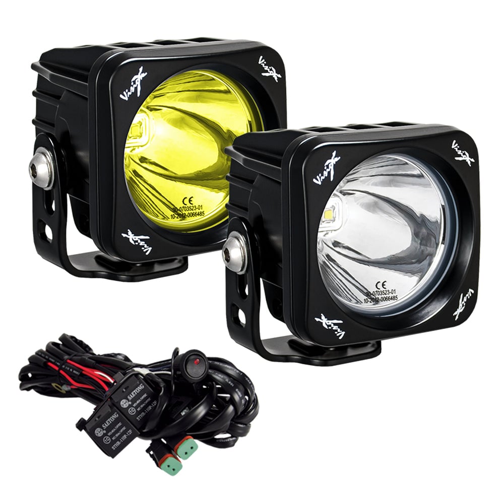 Vision X 3" Square CG2 Single LED Light Cannon Kit