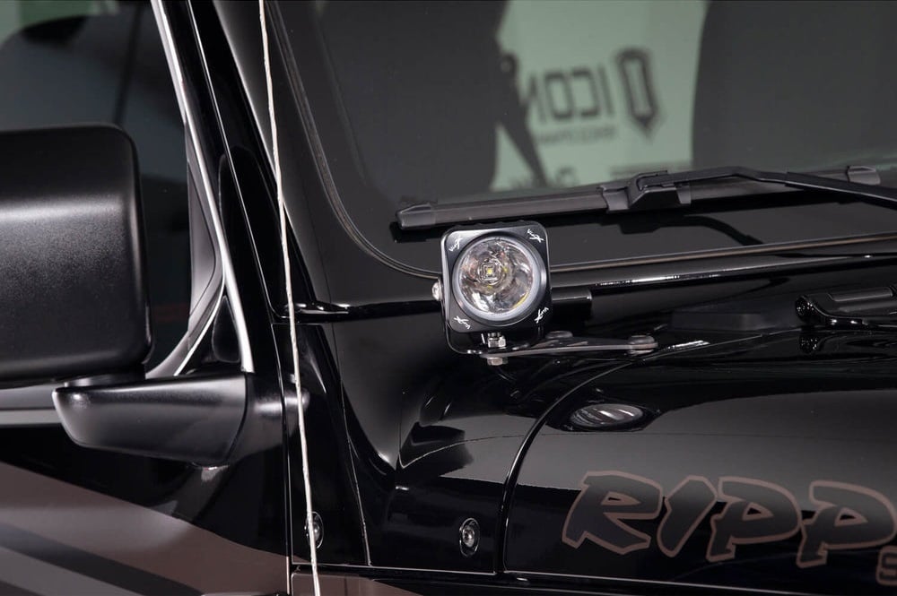 Vision X 3" Square CG2 Single LED Light Cannon Kit