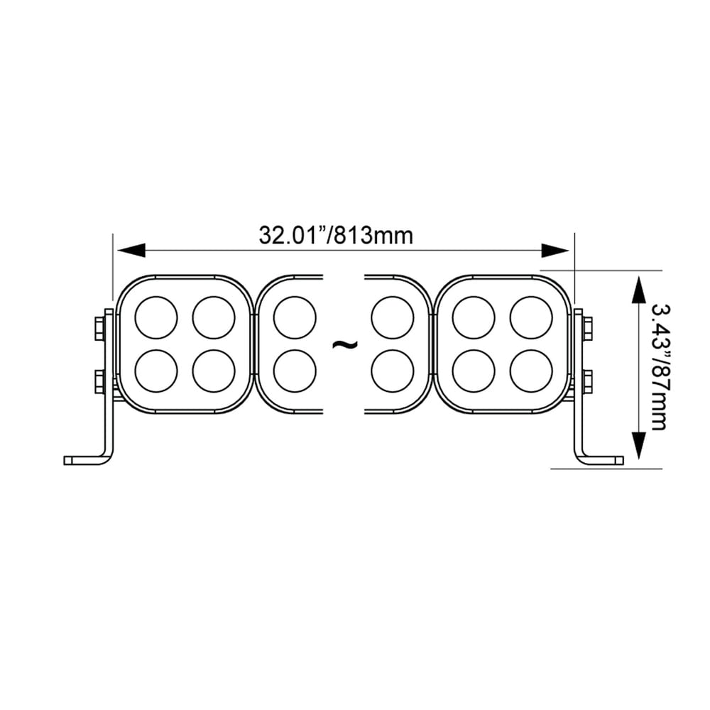Vision X 30" Curved Unite Modular Preconfigured LED Light Bar