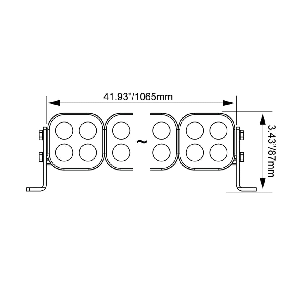 Vision X 40" Curved Unite Modular Preconfigured LED Light Bar