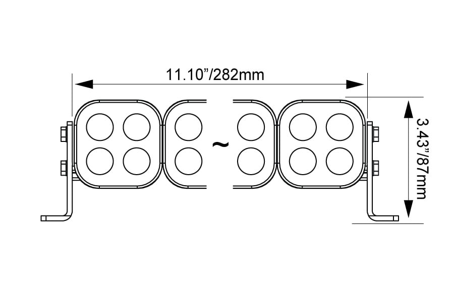 Vision X Unite Modular 12" Preconfigured LED Light Bar