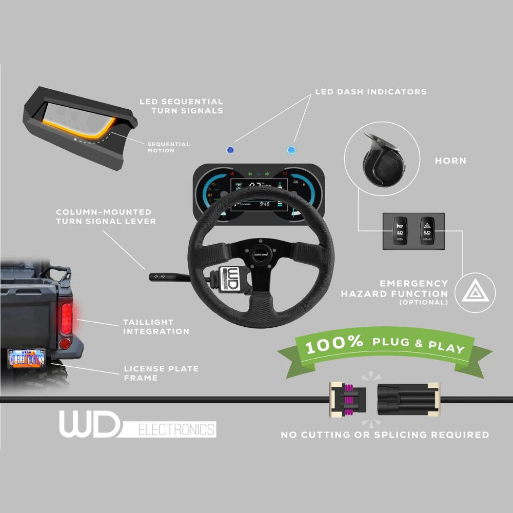 WD Electronics '16+ Kawasaki Teryx 2 & 4 Seater Front Turn Signal Kit