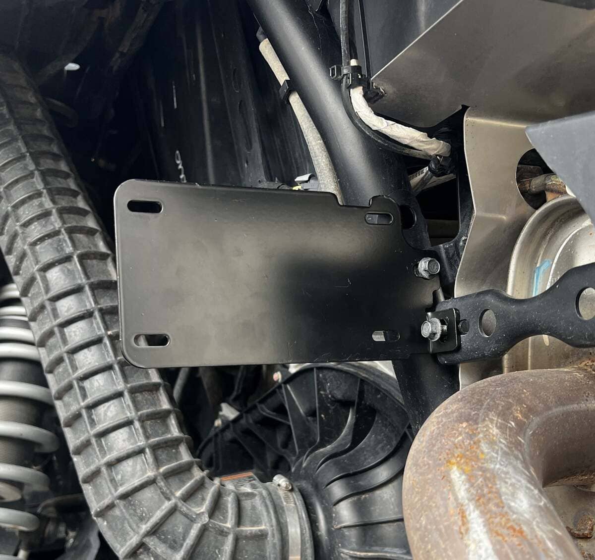 WD Electronics Polaris RZR License Plate Bracket Side Mount