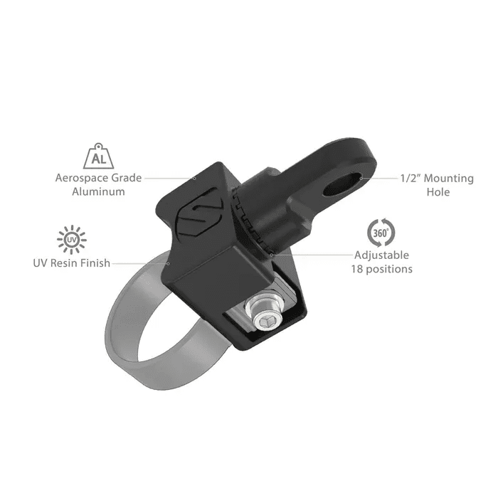 Scosche Adjustable Flag/Whip Mount Base With Tube Clamp