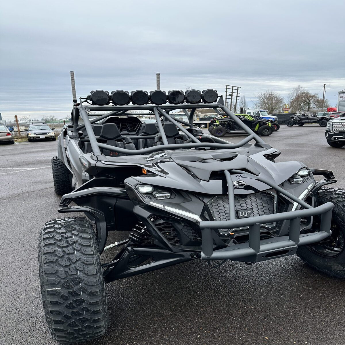 Wicked Fabs Works Can-Am Maverick R Baja Cage - 4 Seat