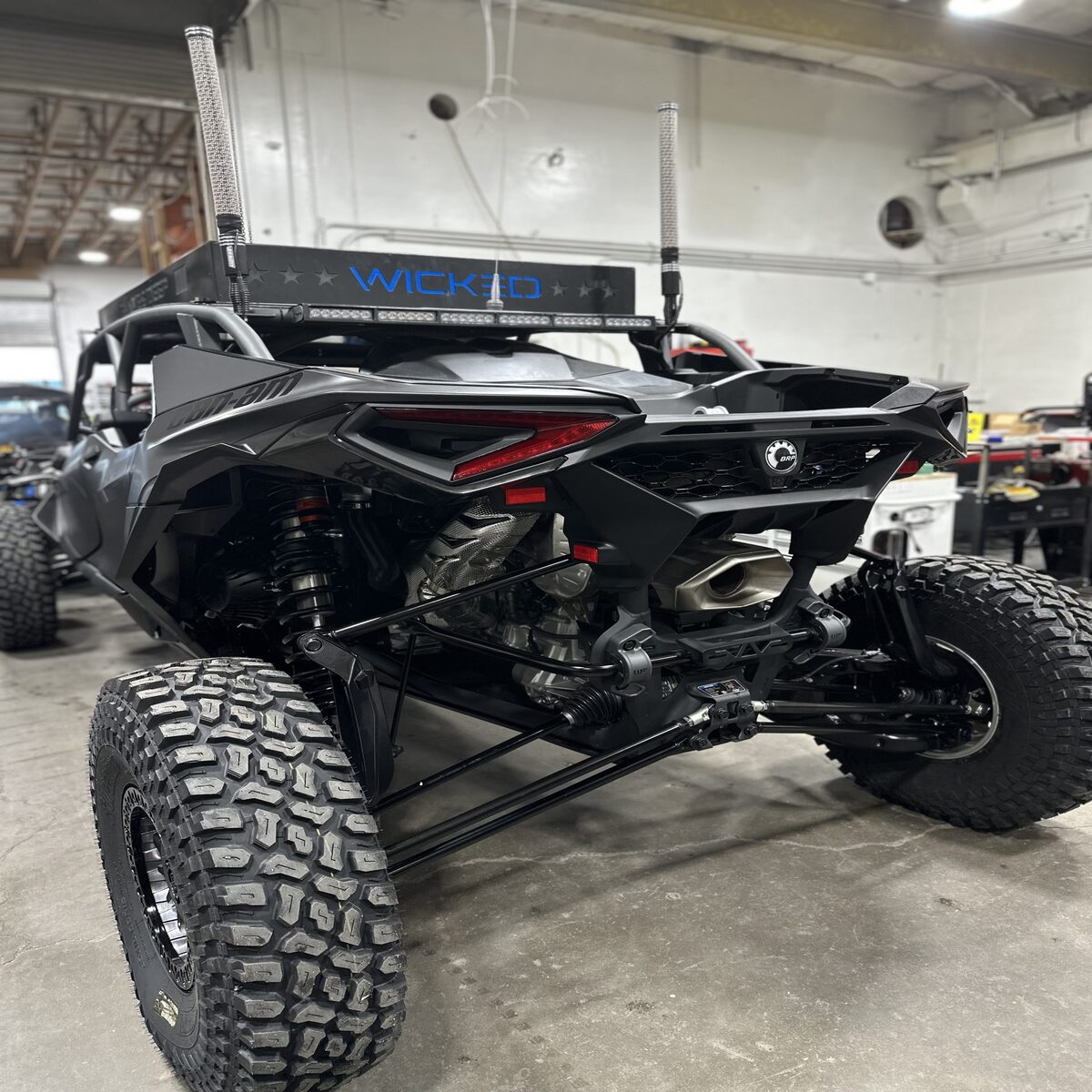Wicked Fabs Works Can-Am Maverick R Baja Cage - 4 Seat
