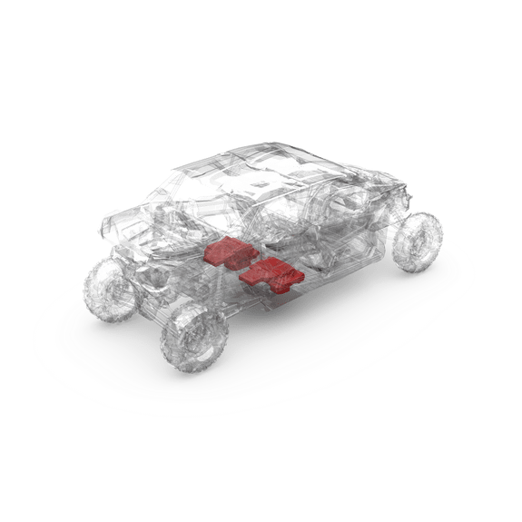 Rockford Fosgate 1,000 Watt Can-Am X3 MAX Rear Subwoofer Kit