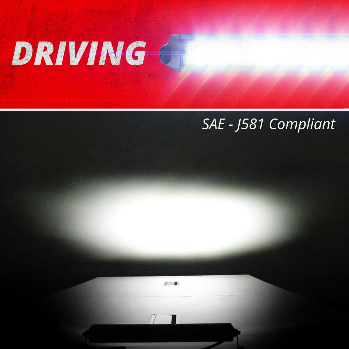 XK Glow Auxiliary Driving High Beam SAE LED Razor Light Bar