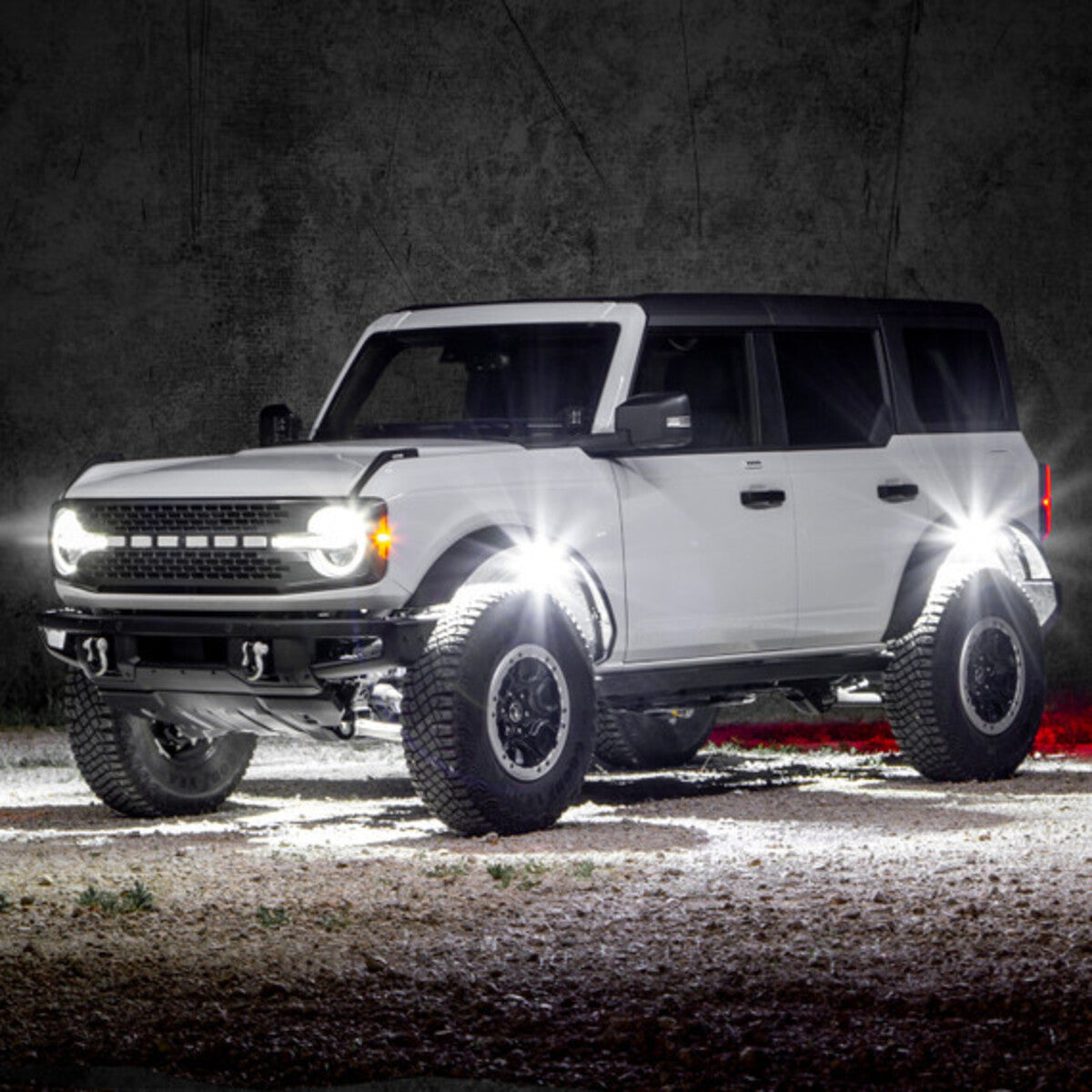 XK Glow Pure White UTV Rock Light Kit