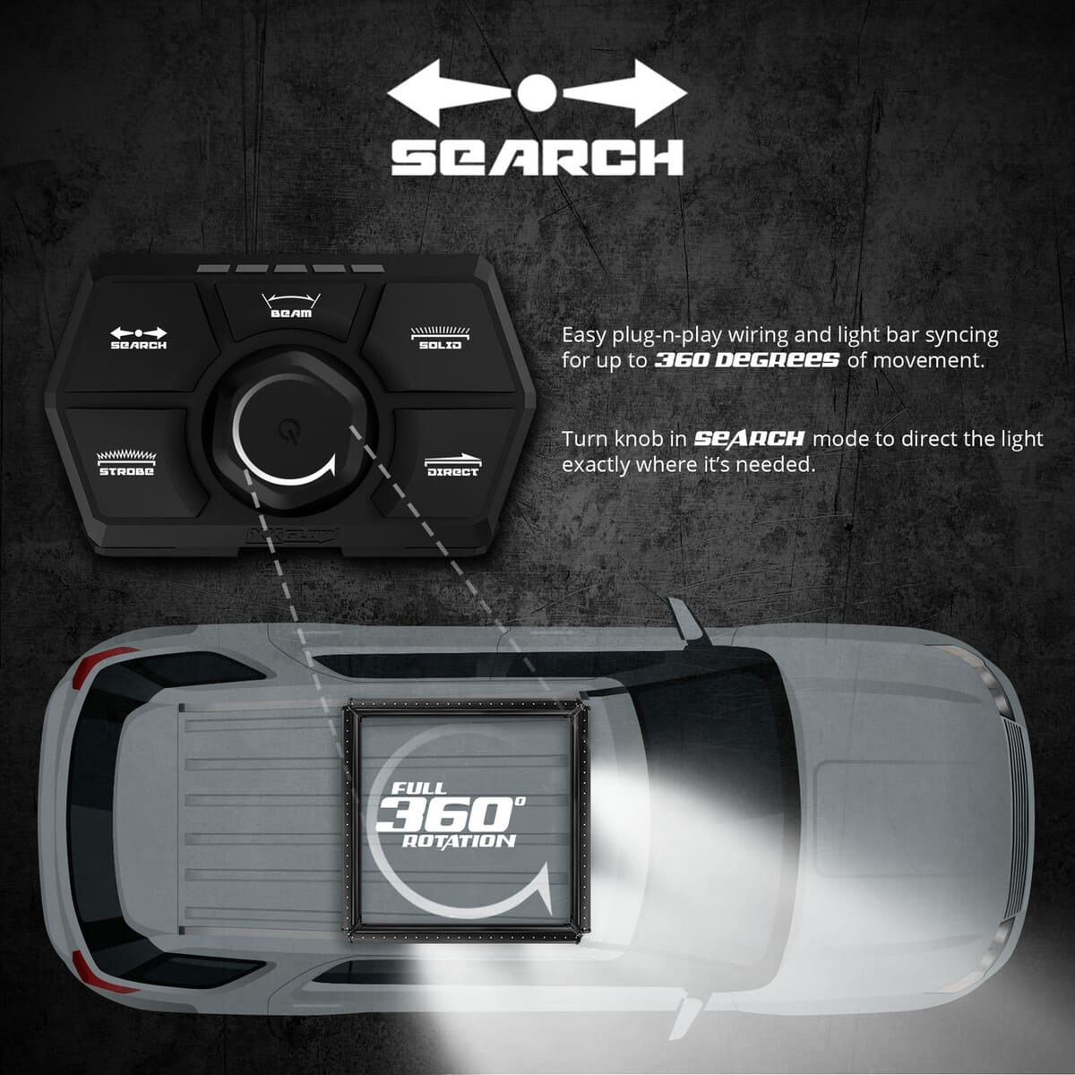 XK Glow SAR 90 Degree Search & Rescue Light Bar Kit - 1 Piece