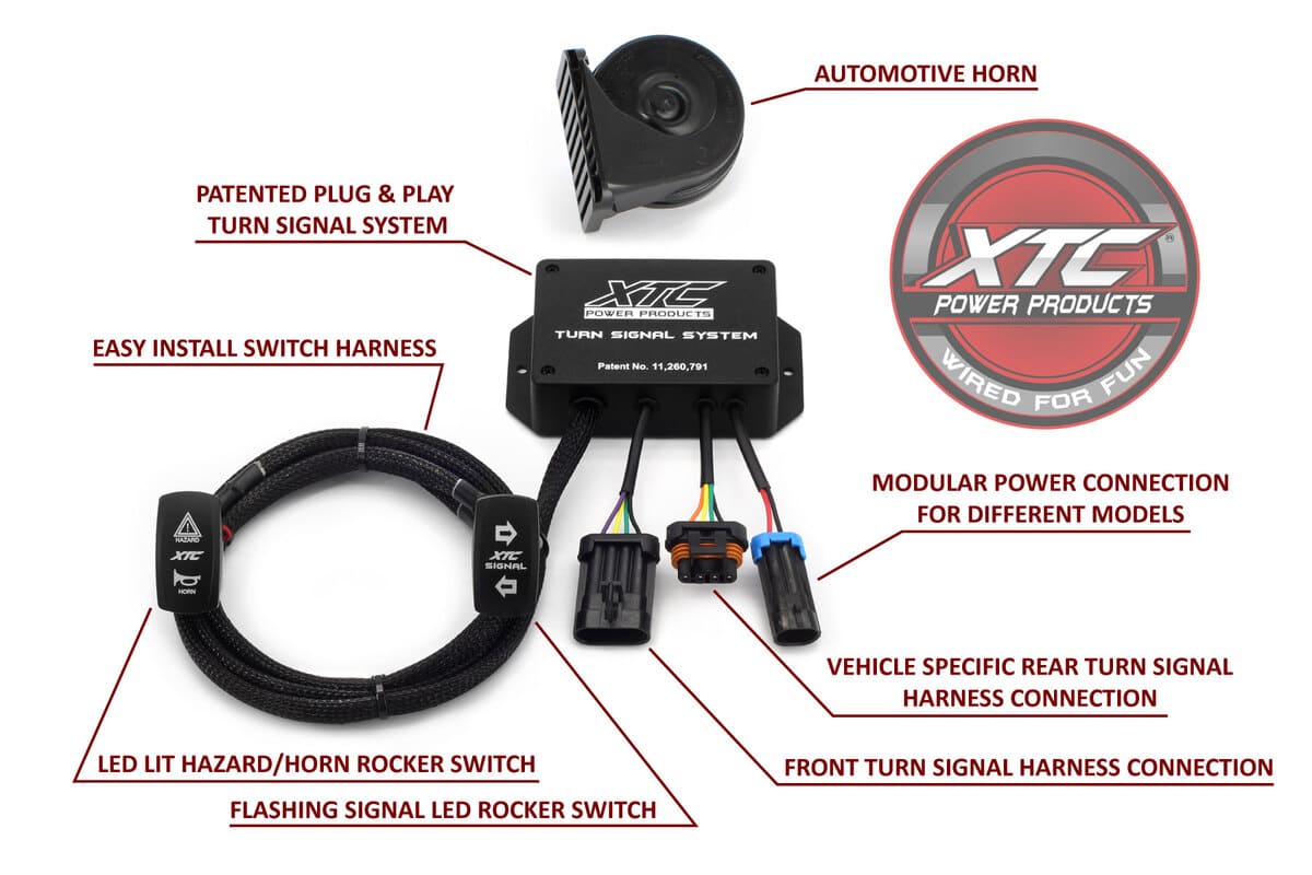 XTC '16-'26 Honda Pioneer 1000 Plug & Play Turn Signal System w/ Horn