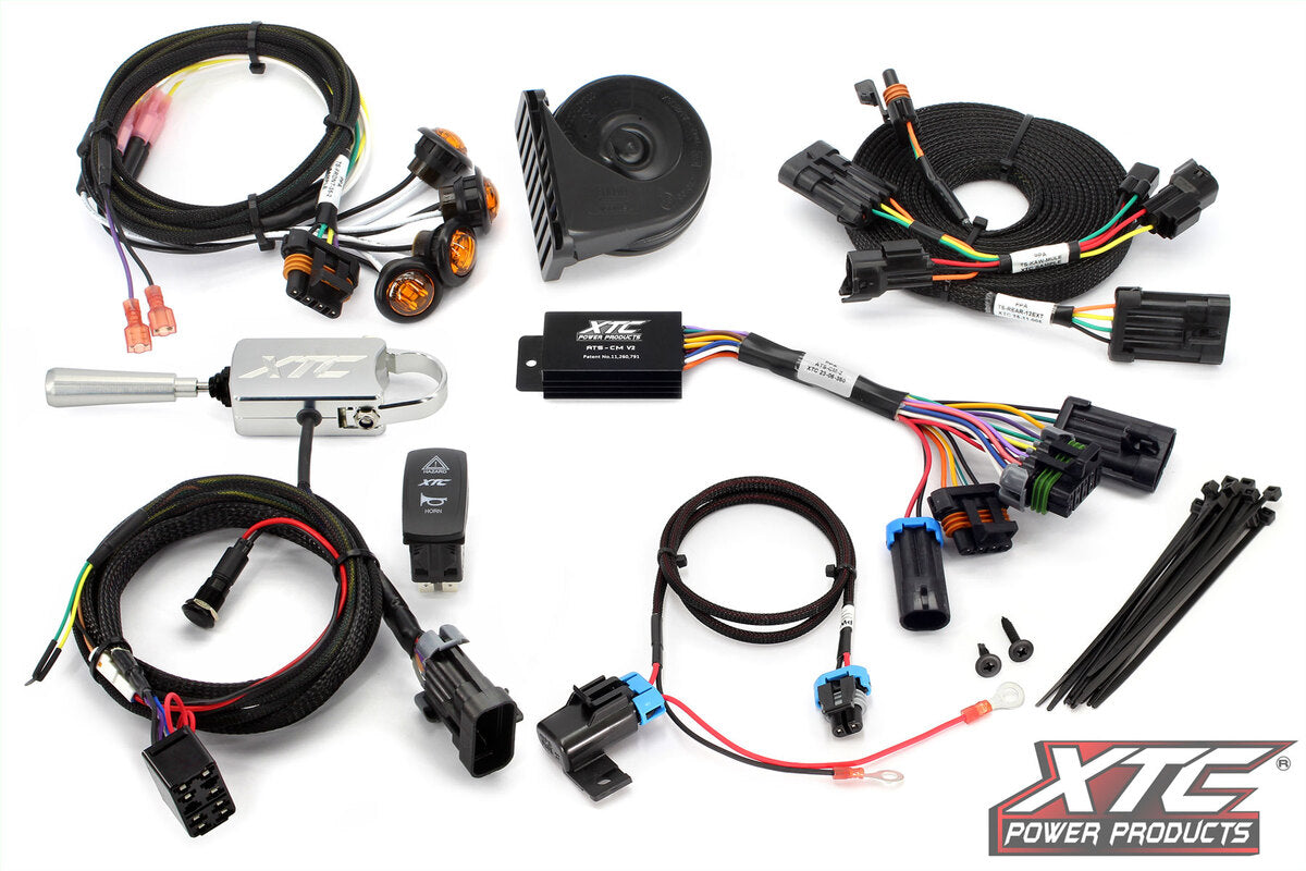 XTC '17-'26 Kawasaki Mule Pro Self-Canceling Turn Signal System w/ Billet Lever