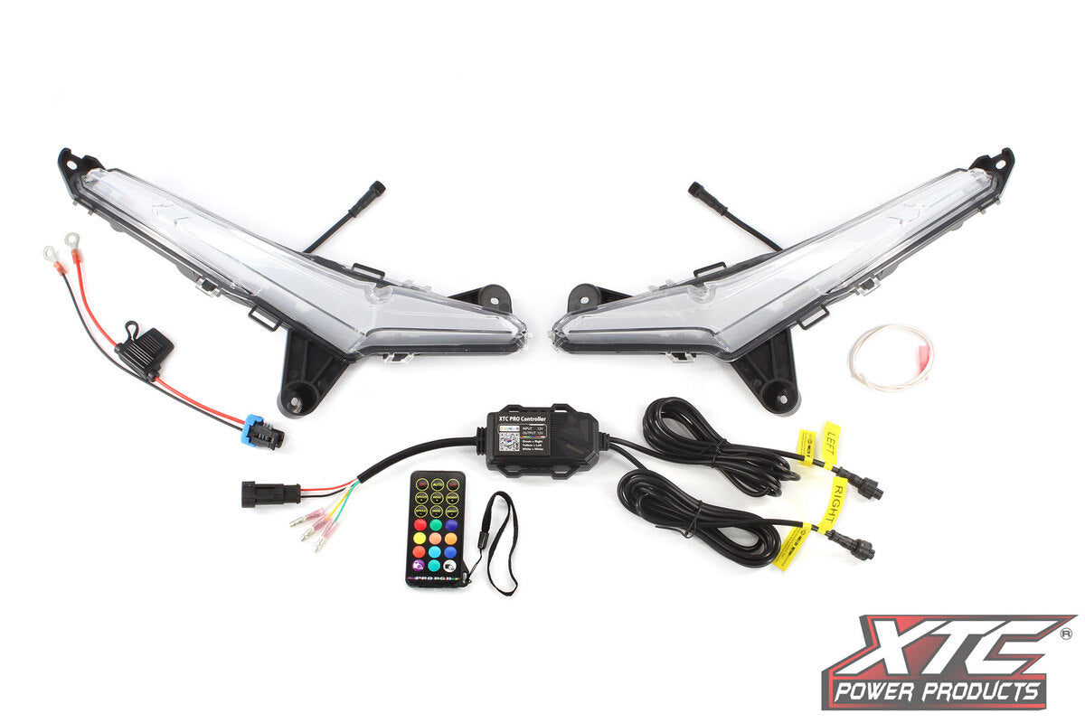XTC '24-'26 Can-Am Maverick R RGB+W Front Signature Light Set