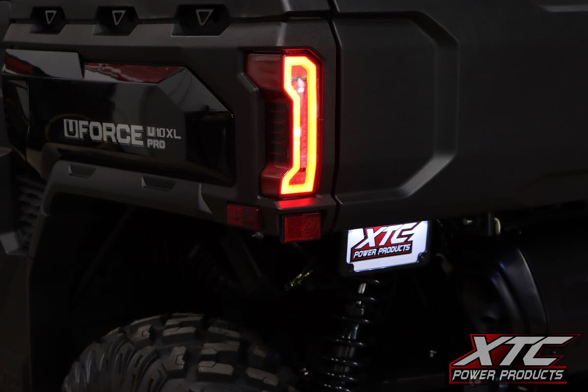 XTC '24-'26 CFMOTO UFORCE U10 Pro Plug & Play LED Lit License Plate Kit