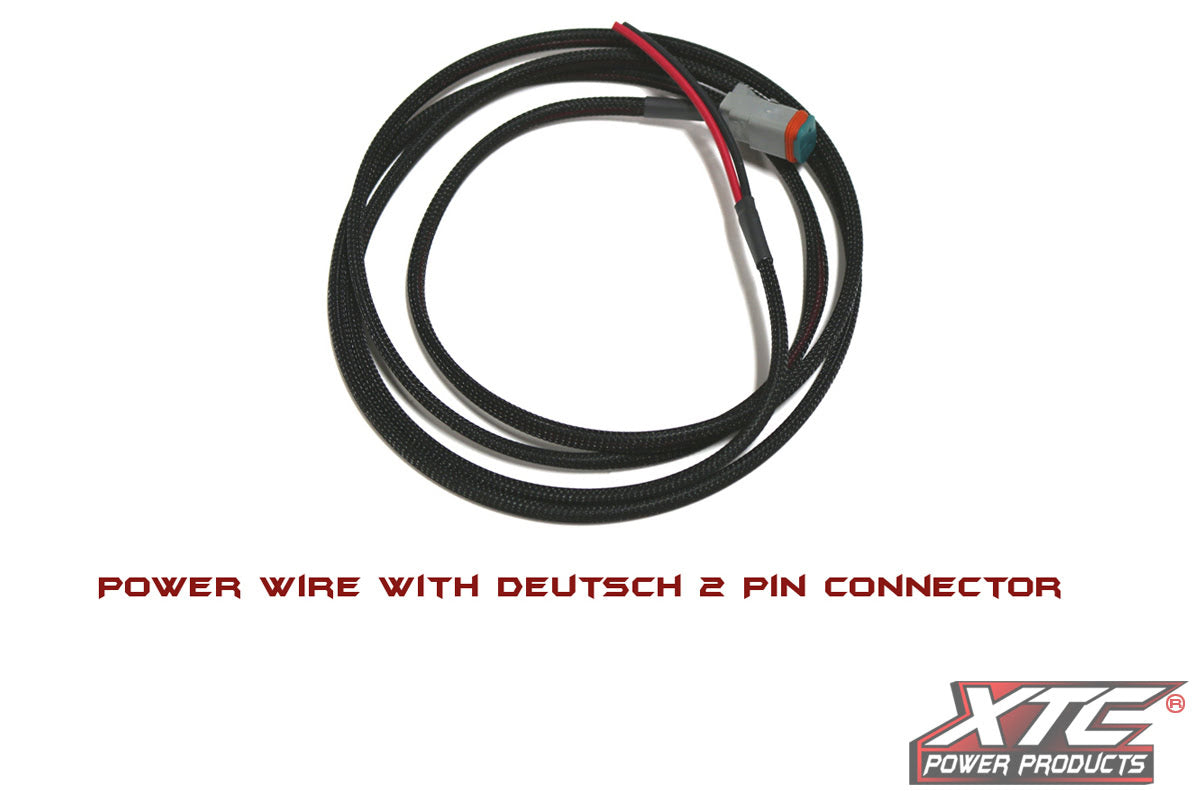 XTC 5' 2 Pin Deutsch Connector on One End Power Wire