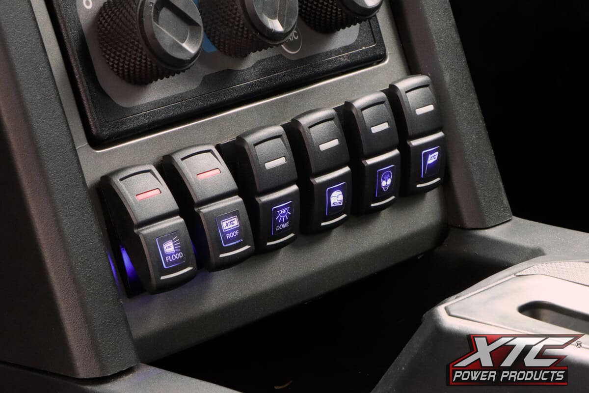 XTC Can-Am Maverick X3/R 6 Switch Power Control System w/ Strobe Lights Switch