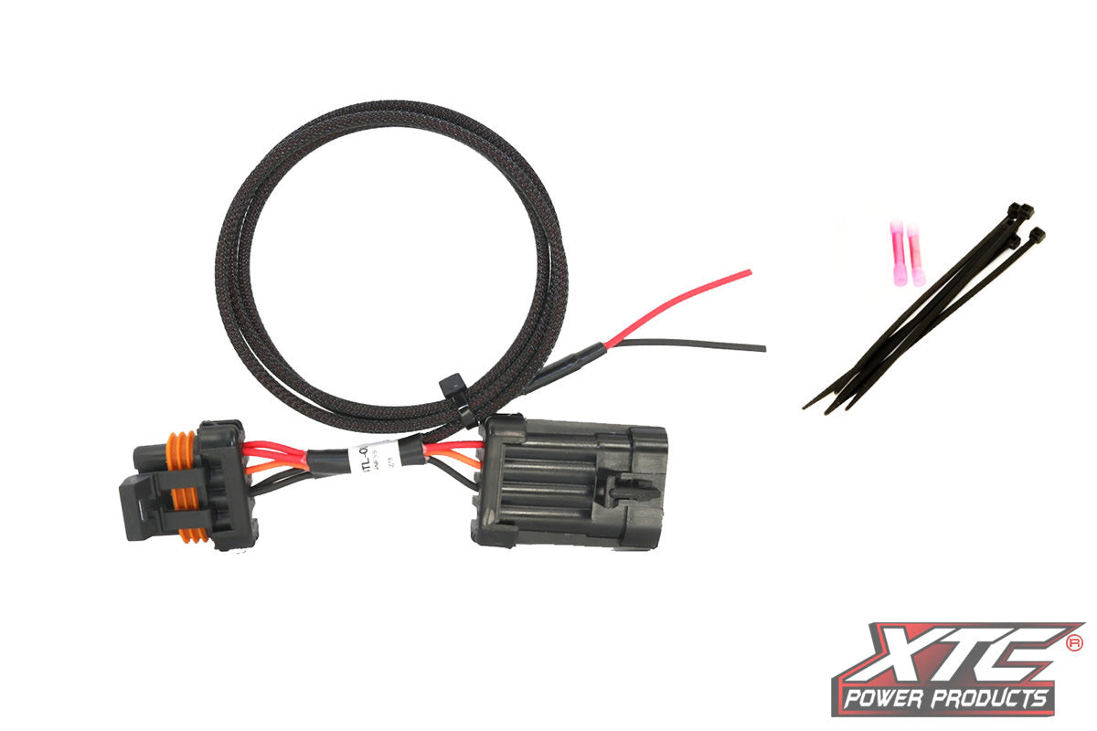 XTC Polaris License Plate & Whip Lights Tail Light Power Harness