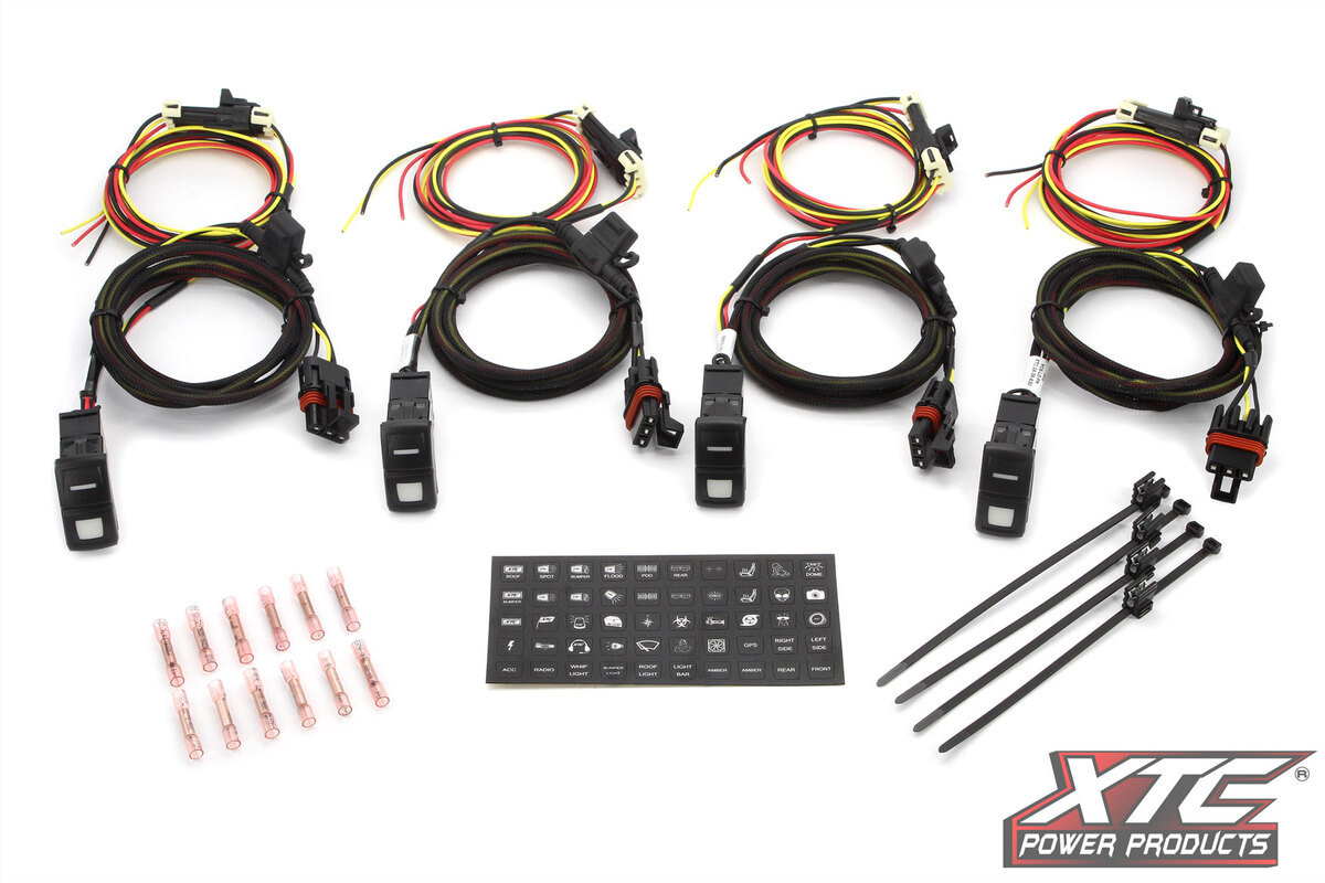 XTC Power Polaris Ranger XD 1500 Light Duty Switch System for in Cab PULSE Bus Bar - 4-Pack