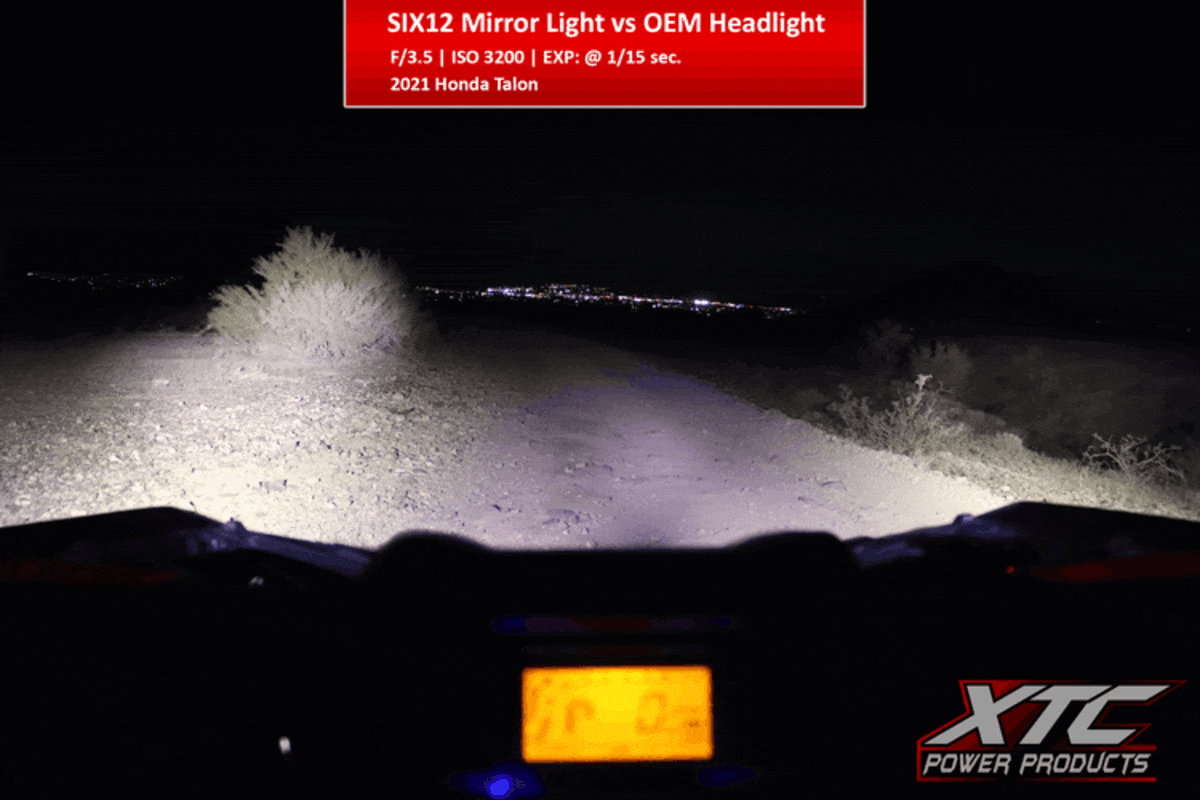 XTC SIX12 UTV Billet LED Side Mirrors