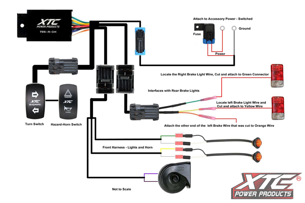 XTC Universal Self Canceling Turn Signal System w/ Horn Includes OEM Interface Wires