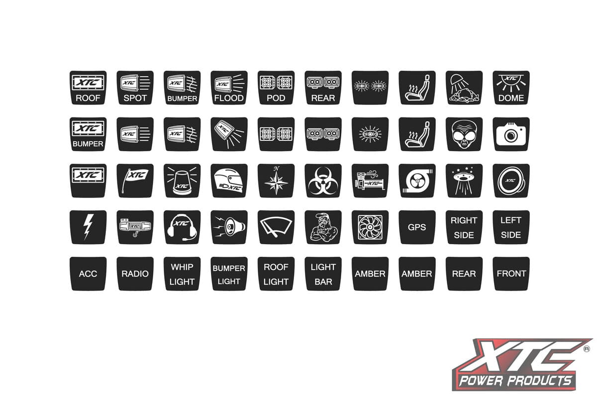 XTC Universal Truck & Jeep 6 Switch Power Control System with On/Off/Auto Switch