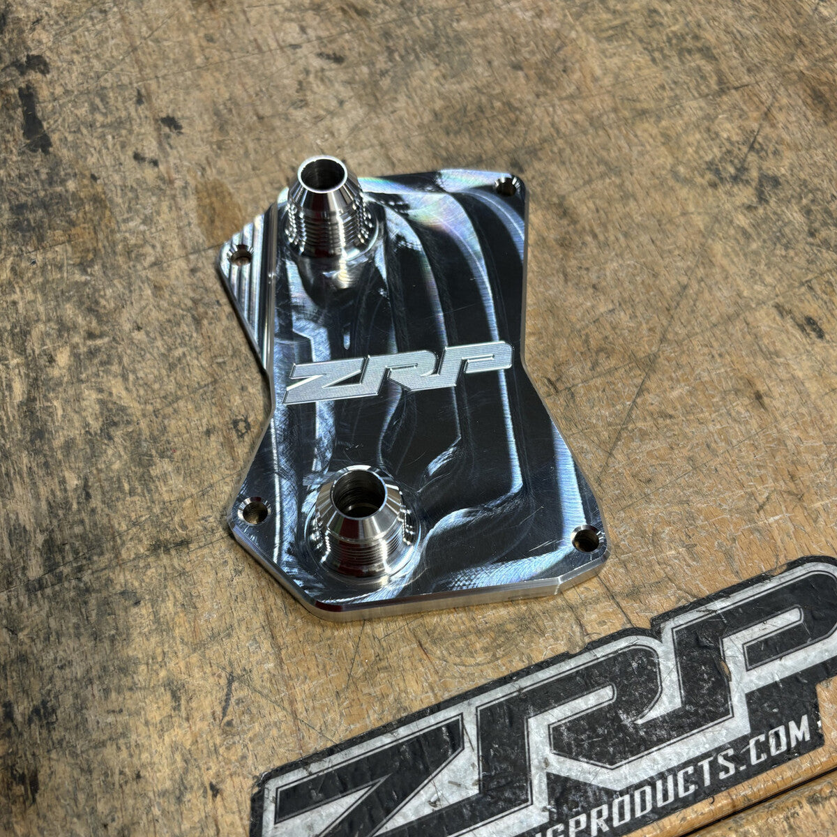 ZRP Can-Am Maverick R Transmission Oil Cooler Adapter