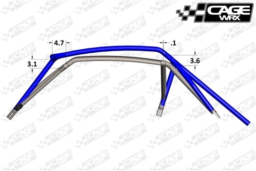 CageWRX Super Shorty Cage Kit - RZR XP 1000 / Turbo S