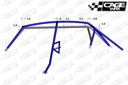 CageWRX Baja Spec Assembled Roll Cage - RZR XP4 1000 / XP4 Turbo S
