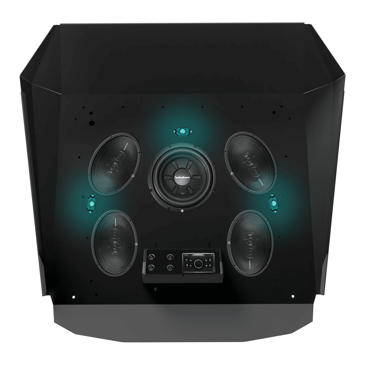 Thumper Fab Polaris RZR 2 Seat Level 2 & 3 Audio Roof