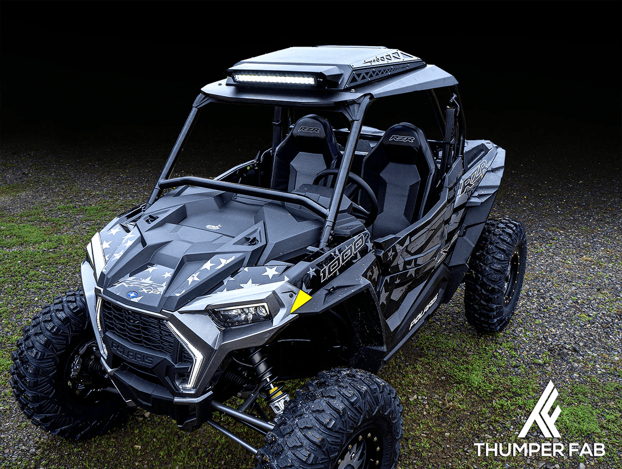 Thumper Fab Polaris RZR 2 Seat Level 2 & 3 Audio Roof