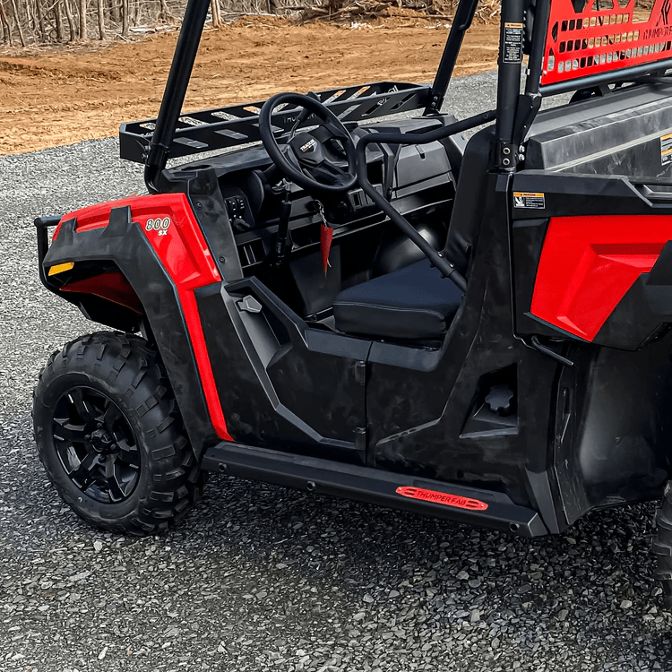 Thumper Fab Tracker 800SX 3-seat Nerf Rails