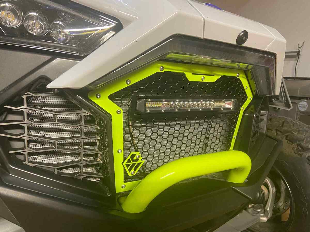 L&W Fab Polaris RZR Pro Grill with Lightbar