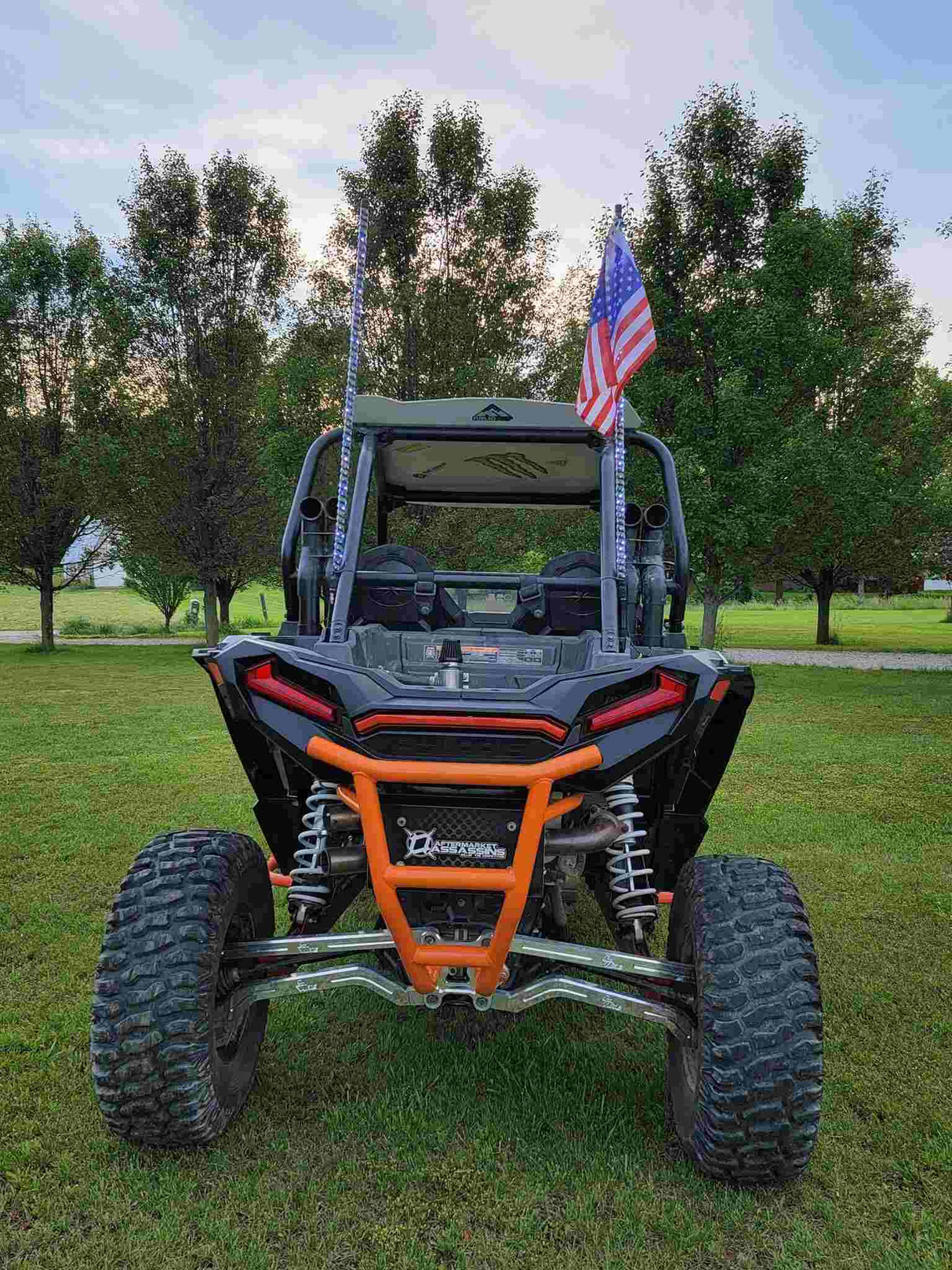L&W Fab Polaris RZR Turbo S Race Style Rear Bumper
