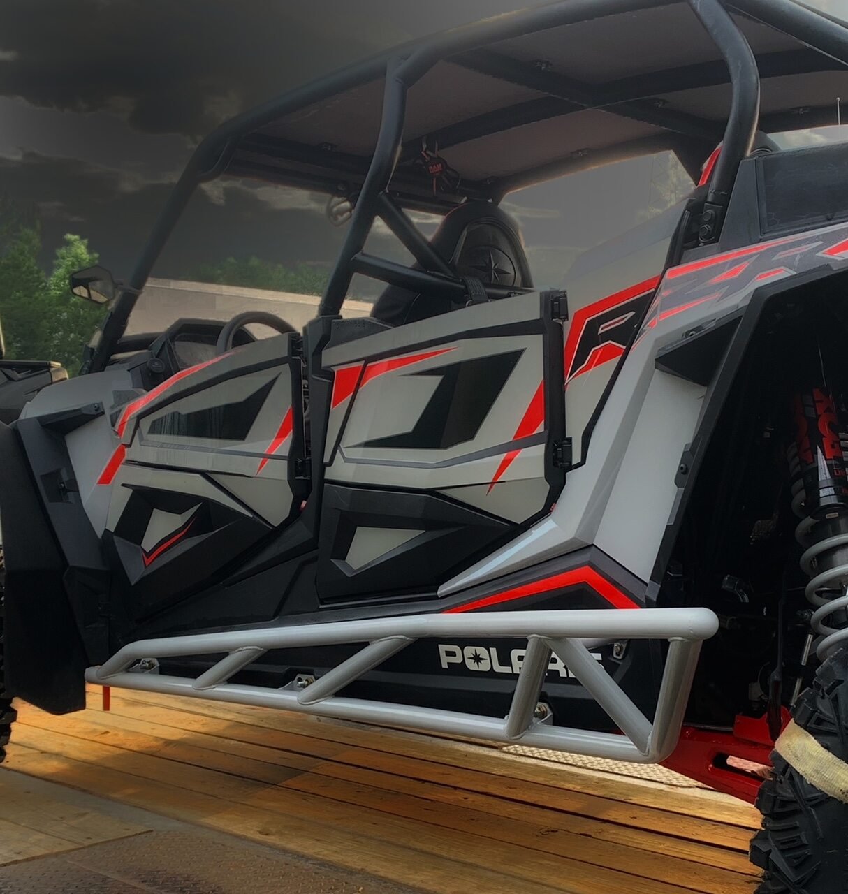 L&W Fab Polaris RZR Turbo S 4 Seater Tree Kickers