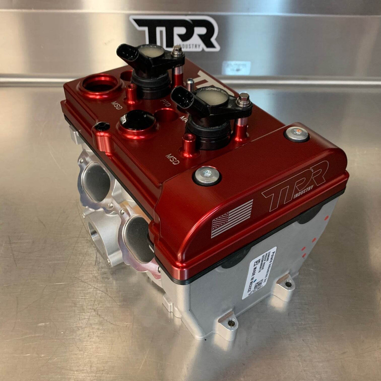 TPR Industry RZR Red Billet Valve Cover W/Oilers - Turbo R / Pro XP