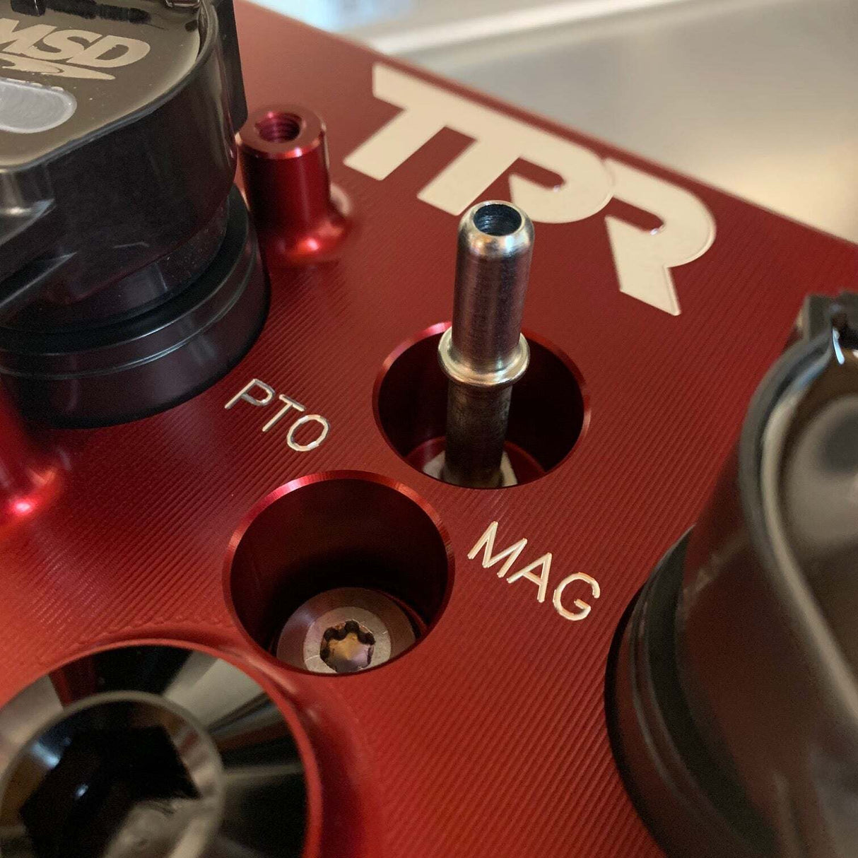 TPR Industry RZR Red Billet Valve Cover W/Oilers - Turbo R / Pro XP