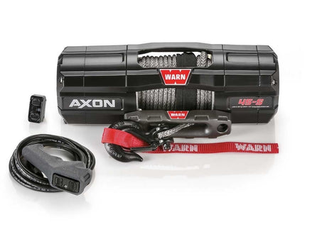 WARN 101140 AXON 45-S Powersports 4500 LB Winch With Spydura Synthetic Rope